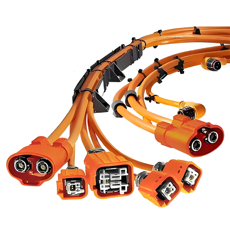 Helicopter connectors and wire harnesses